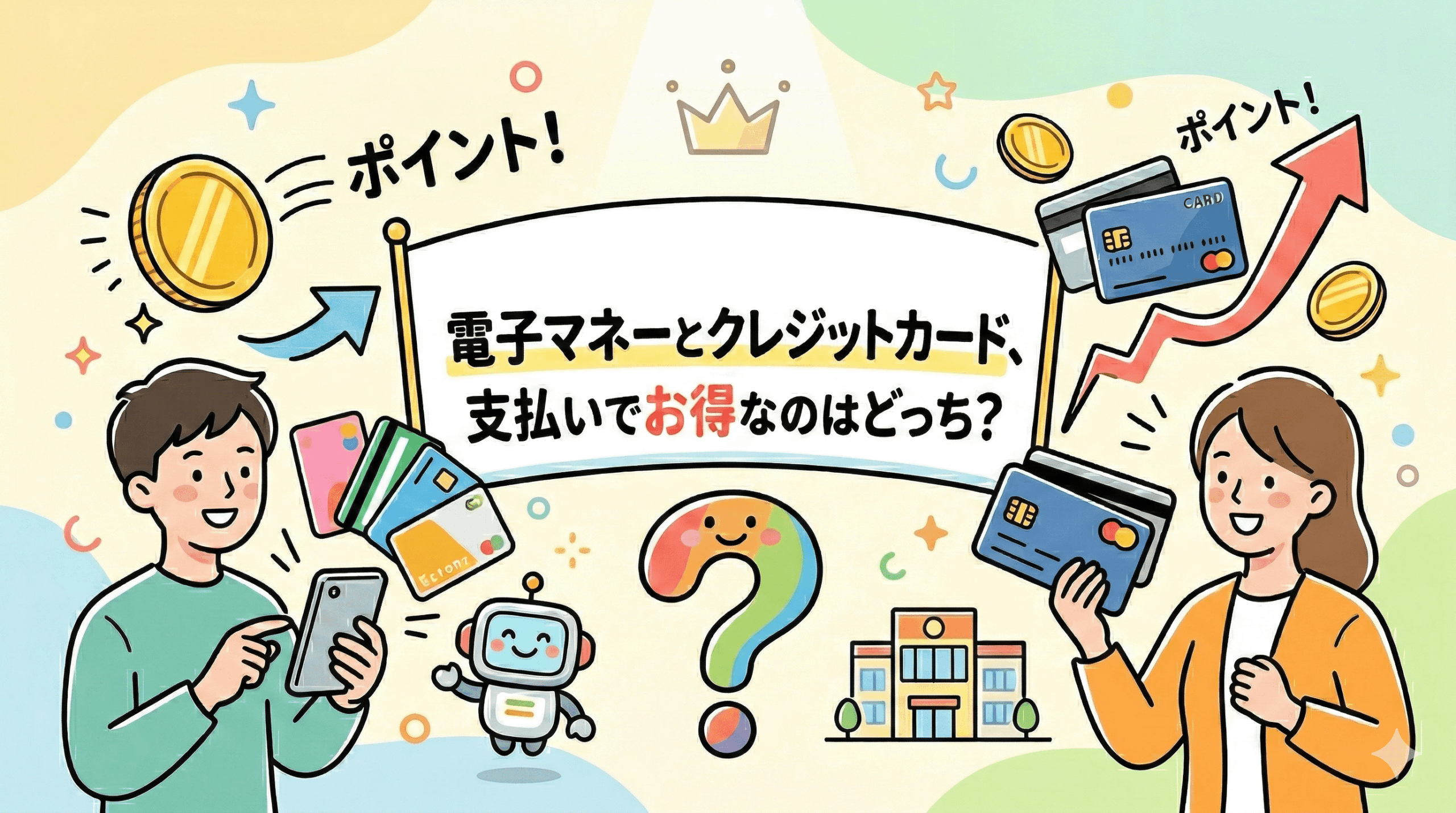 電子マネーとクレジットカード、支払いでお得なのはどっち？還元率・使い勝手を徹底比較